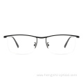 Inventory Optical Eyeglasses Titanium Half Rim Eyewear Frame